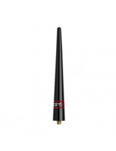 ANTENNA SPORTIVA MOD. GTR NERO/ROSSO 10cm UNIVERSALE