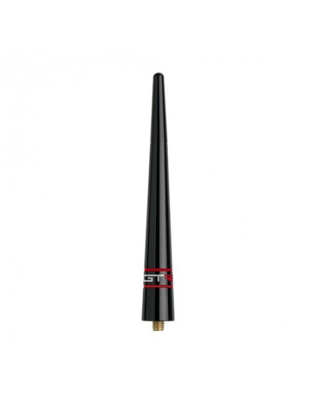 ANTENNA SPORTIVA MOD. GTR NERO/ROSSO 10cm UNIVERSALE