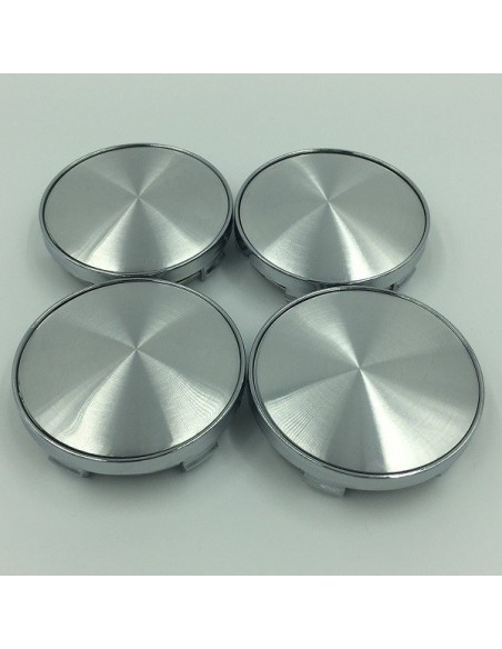 COPRIMOZZO CROMATI 4 PEZZI DA 68MM UNIVERSALI