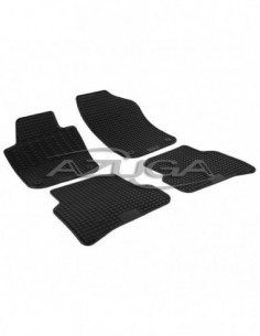 4 TAPPETI GOMMA NERI VOLKSWAGEN POLO 6R dal 2009-