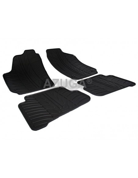 4 TAPPETI GOMMA NERI VOLKSWAGEN POLO 6R dal 2009-