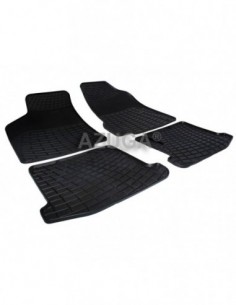 4 TAPPETI GOMMA NERI VOLKSWAGEN POLO 6N dal 1995-2001