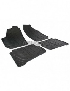 4 TAPPETI GOMMA NERI VOLKSWAGEN POLO+FUN+CROSS dal 2002-2009