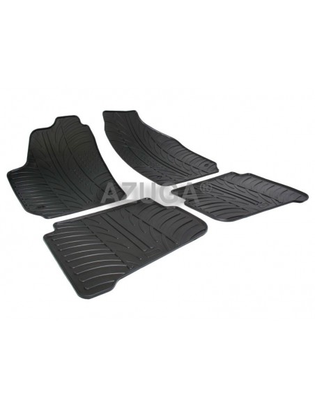 4 TAPPETI GOMMA NERI VOLKSWAGEN POLO+FUN+CROSS dal 2002-2009