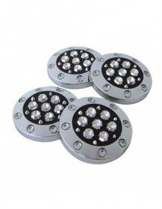 DECORAZIONE ADESIVA DIAMANT CROMATO/NERO DIAM. 5CM