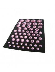 DECORAZIONE ADESIVA 59pz DIAMANT STRASS ROSA