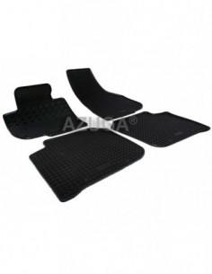 4 TAPPETI GOMMA NERI SKODA SUPERB II BERLINA + SW 2008-2015