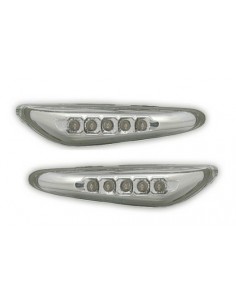 FRECCE LATERALI LED CROMATE BMW E46 E90 E87 E66 E60