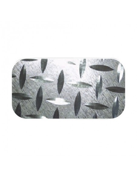 PELLICOLA ADESIVA 3D INOX STICKER ARGENTO 60x48cm