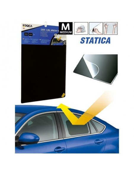 PELLICOLA OSCURANTE VETRI LATERAL STATICA ROLL NERO 32x48cm