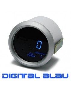 MANOMETRO TEMPERATURA OLIO 52MM DIGITALE BLU