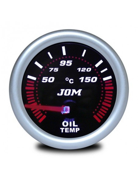 MANOMETRO TEMPERATURA OLIO 52MM SFONDO NERO