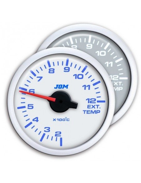 MANOMETRO TEMPERATURA DI SCARICO 52MM CON 2 COLORI A LED