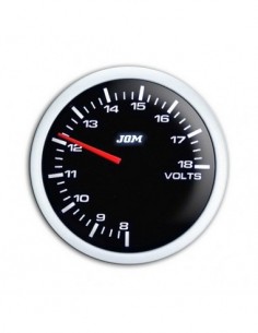 MANOMETRO VOLTMETRO 52MM SFONDO NERO A LED