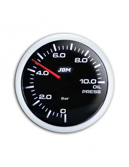 MANOMETRO PRESSIONE OLIO 52MM SFONDO NERO A LED