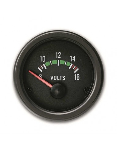 VOLTMETRO 52MM SFONDO NERO OLD TYPE