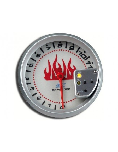 MANOMETRO CONTAGIRI 11000RPM 127MM BIANCO CON FIAMMA