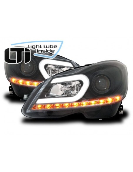 LIGHT TUBE MERCEDES CLASSE C (W204) NERI DAL 2011-