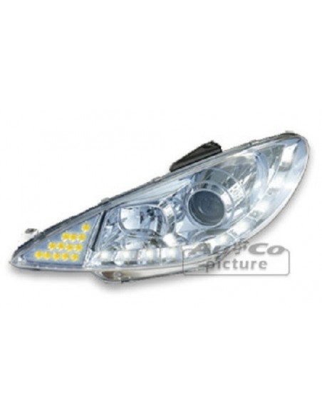 DEVIL EYES LED CROMATI PEUGEOT 206 dal 1998-