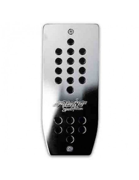 PEDANA POGGIAPIEDI SINISTRA IN ALLUMINIO CROMATO SIMONI RACING