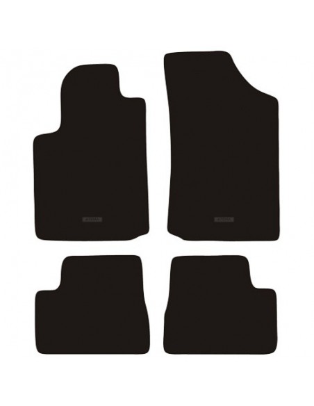 TAPPETI SU MISURA IN MOQUETTE NERO CITROEN C3 dal 2002-2008