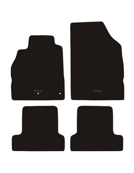 TAPPETI SU MISURA IN MOQUETTE NERO RENAULT MEGANE dal 2008-