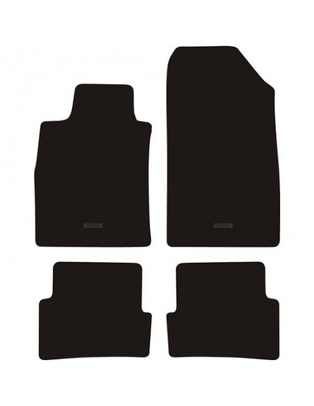 TAPPETI SU MISURA IN MOQUETTE NERO RENAULT CLIO dal 2005-2007