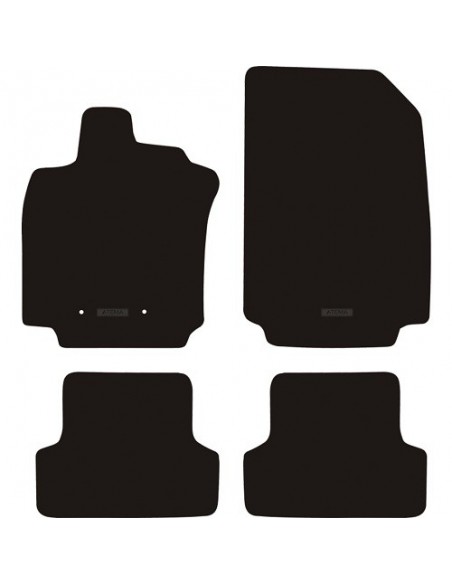 TAPPETI SU MISURA IN MOQUETTE NERO RENAULT CLIO dal 2008-