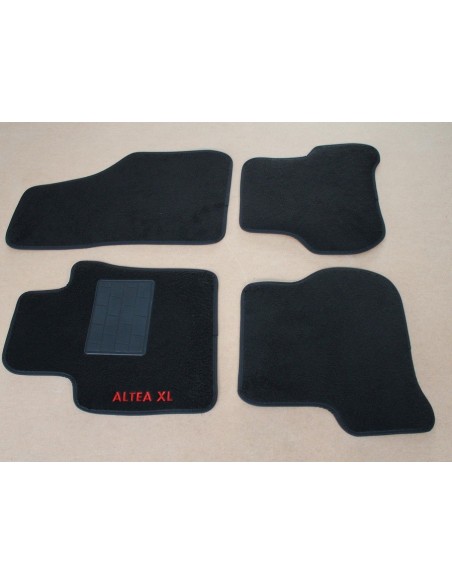 TAPPETI SU MISURA IN MOQUETTE NERO SEAT ALTEA XL dal 2009 IN POI