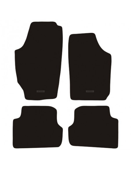 TAPPETI SU MISURA IN MOQUETTE NERO SKODA FABIA dal 2007-