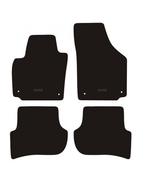TAPPETI SU MISURA IN MOQUETTE NERO SKODA YETI dal 2009-