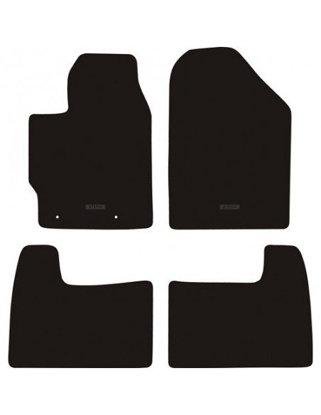 TAPPETI SU MISURA IN MOQUETTE NERO TOYOTA YARIS dal 2006-