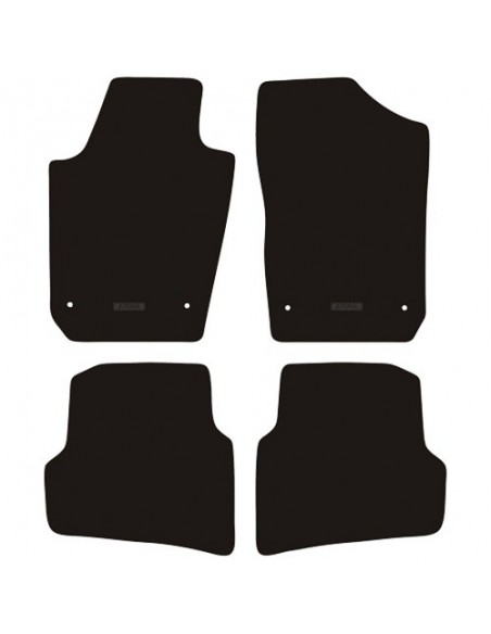 TAPPETI SU MISURA IN MOQUETTE NERO VOLKSWAGEN POLO 6R dal 2009-