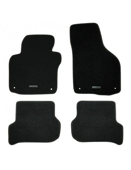 TAPPETI SU MISURA IN MOQUETTE NERO VOLKSWAGEN GOLF 6 2009-