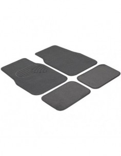 TAPPETI UNIVERSALI IN MOQUETTE NERO POLIPROPILENE  