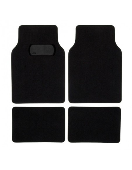 TAPPETI UNIVERSALI IN MOQUETTE NERO E GRIGIO