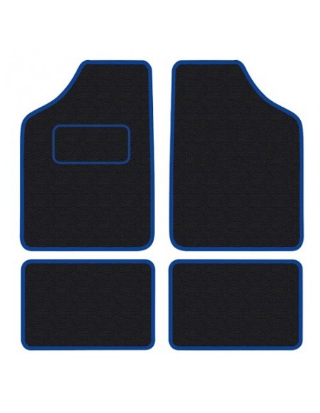 TAPPETI SPECIFICI IN MOQUETTE NERO/BLU