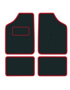 TAPPETI SPECIFICI IN MOQUETTE NERO/ROSSO