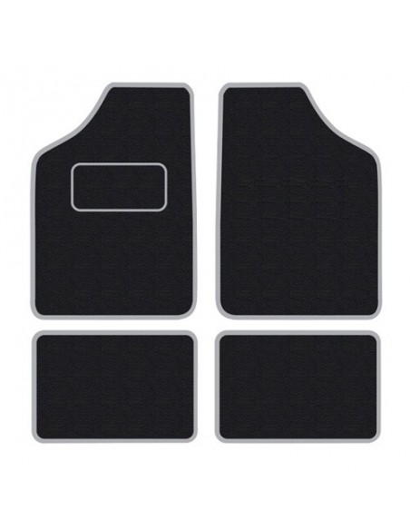 TAPPETI SPECIFICI IN MOQUETTE NERO/GRIGIO