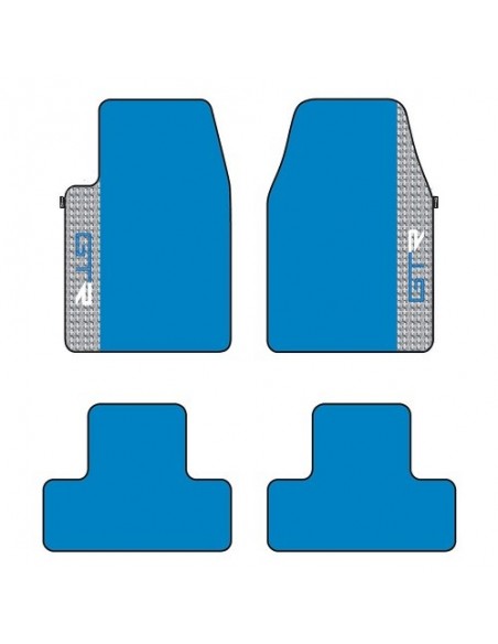 TAPPETI UNIVERSALI IN MOQUETTE BLU/GRIGIO "GTR" D-GEAR