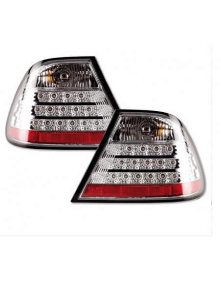 FARI POSTERIORI A LED CROMATI BMW SERIE 3 E46 COUPE' 1998-2004
