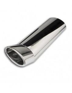 TERMINALE SCARICO CROMATO IN ACCIAIO 120x80mm