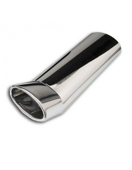 TERMINALE SCARICO CROMATO IN ACCIAIO 120x80mm