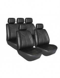 SET COPRISEDILI UNIVERSALI IN SIMILPELLE NERI