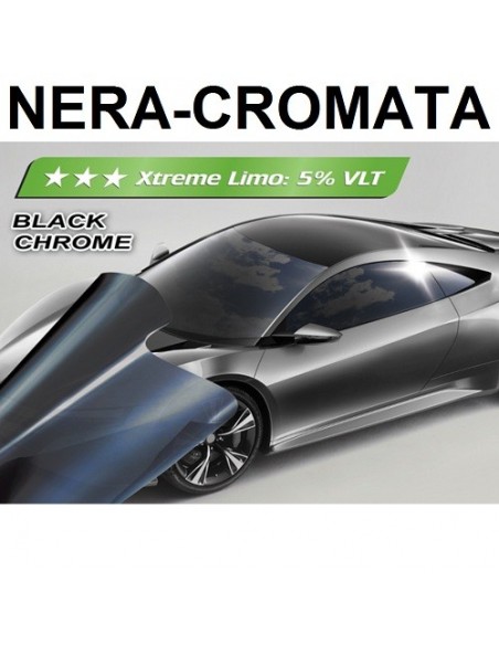 PELLICOLA OSCURANTE VETRI CROMATA-NERA +5% 300x76cm ANTIGRAFFIO