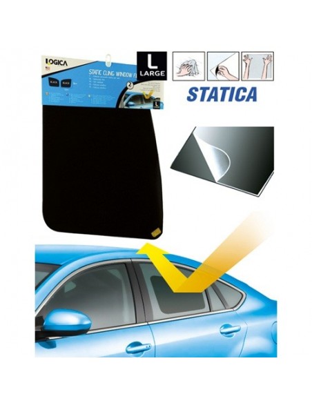 PELLICOLA OSCURANTE VETRI LATERAL STATICA ROLL NERO 38x52cm