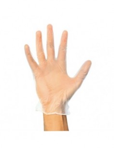 20 GUANTI IN VINILE TRASPARENTE