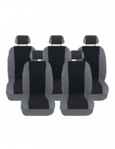 SET COPRISEDILI PER VAN FURGONI FURGONCINI NERO/GRIGIO