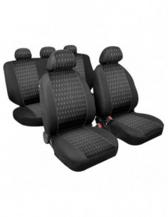 SET COPRISEDILI UNIVERSALI NERO/GRIGIO "SQUARE" IN...