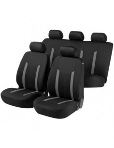 SET COPRISEDILI UNIVERSALI NERO/GRIGIO "HASTINGS" IN...